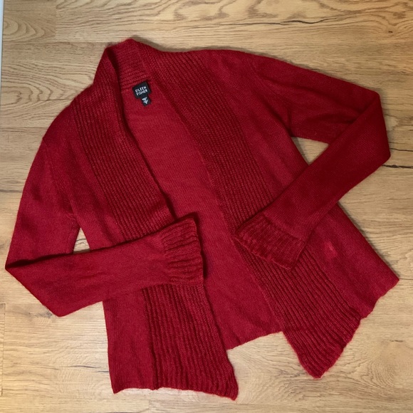 EILEEN FISHER| OPEN FRONT CARDIGAN - Picture 2 of 7